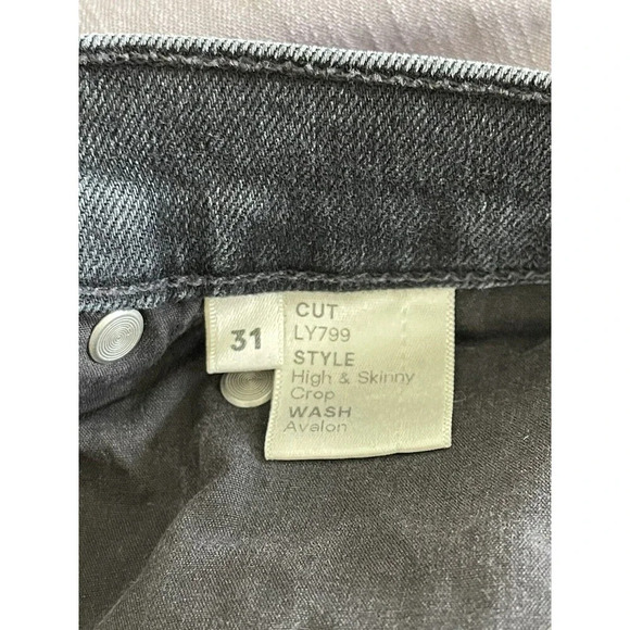 Reformation Harper High Rise Skinny Crop Avalon Jeans Size 31 Stretch NWT - Picture 8 of 12